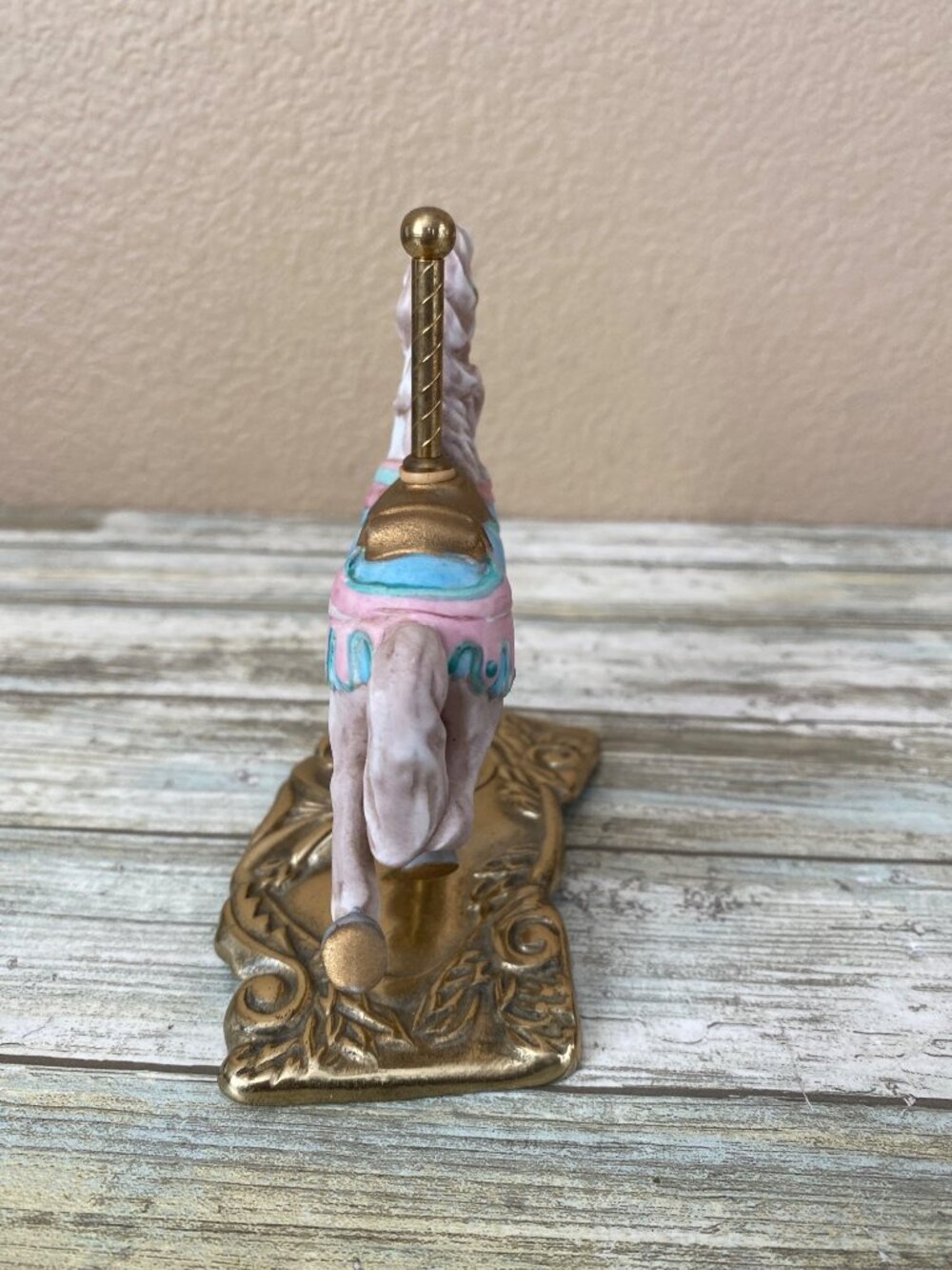 Tobin Fraley Ltd Ed American Carousel Horse Brass Tone w/Coin Inlay 3rd Ed - Picture 5 of 10